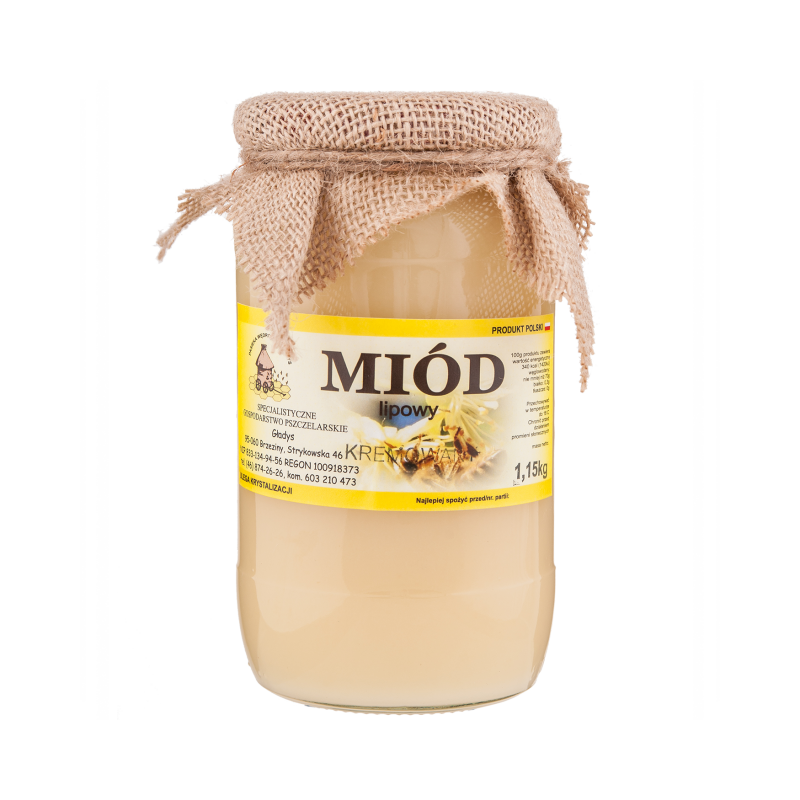 Miód lipowy kremowy 1,10kg