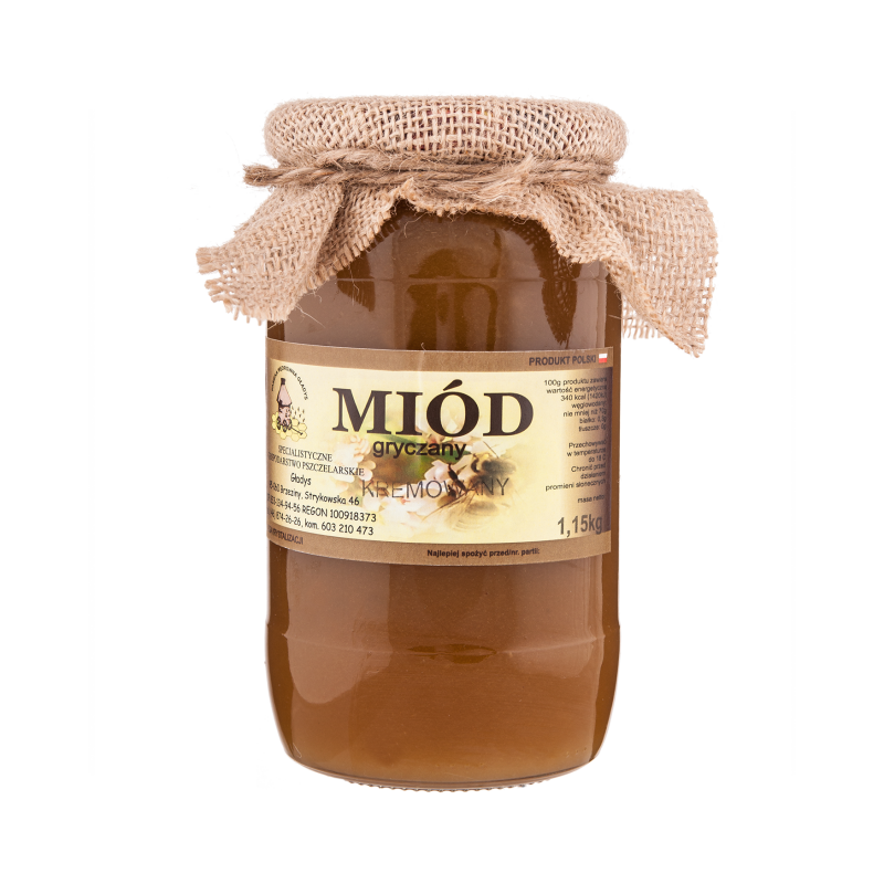 Miód gryczany kremowy 1,10kg