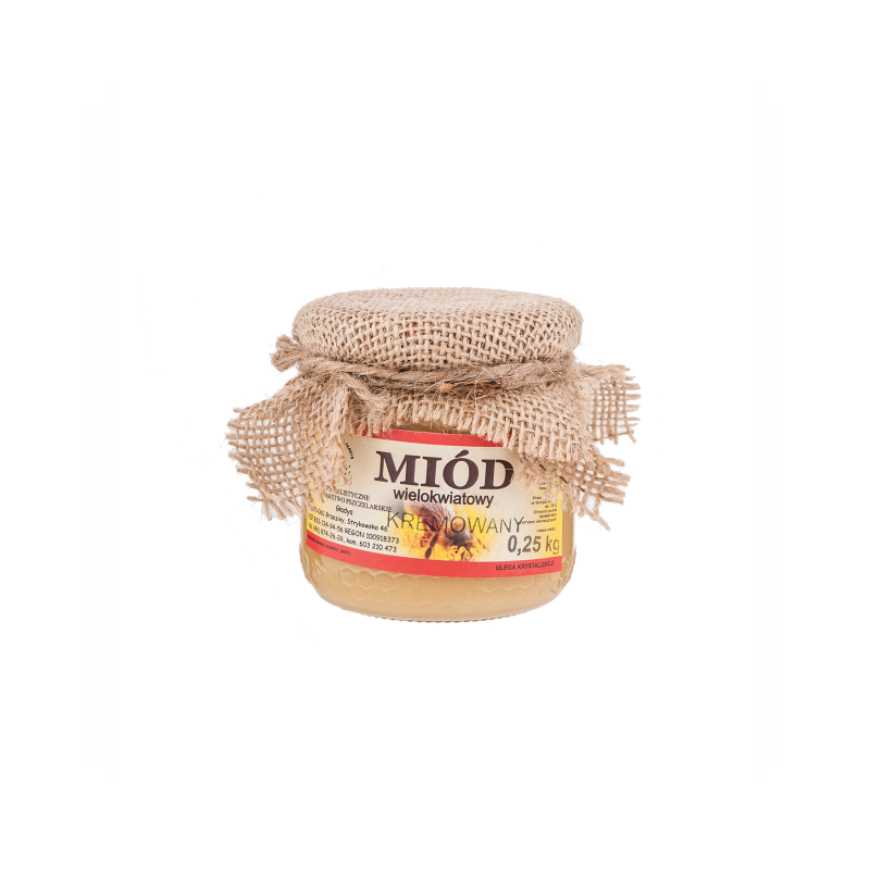 Miód wielokwiatowy kremowany 0,25kg