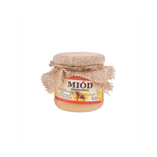 Miód wielokwiatowy kremowany 0,25kg
